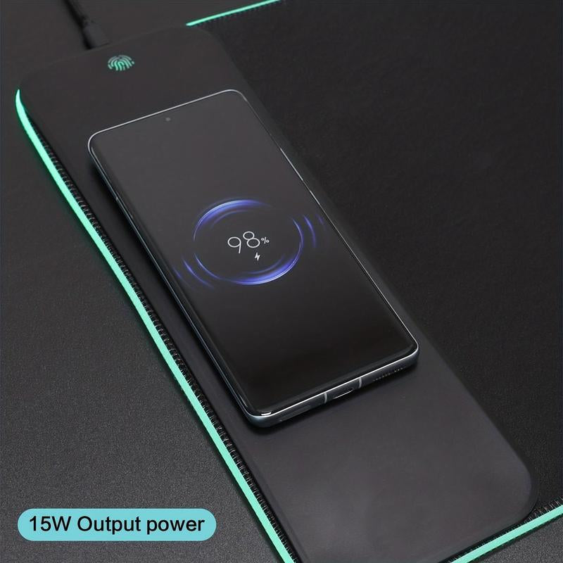Wireless Charging RGB Gaming Mouse Pad